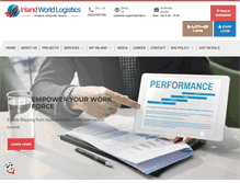 Tablet Screenshot of inlandworldlogistics.com